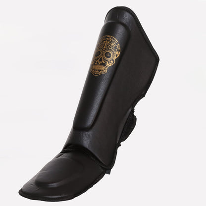 Punch Equipment COLLECTORS ITEM Punch Gold Skull AAA Shin Guards Shin Pads-Tactical Gear UK