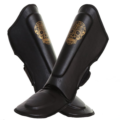 Punch Equipment COLLECTORS ITEM Punch Gold Skull AAA Shin Guards Shin Pads-Tactical Gear UK