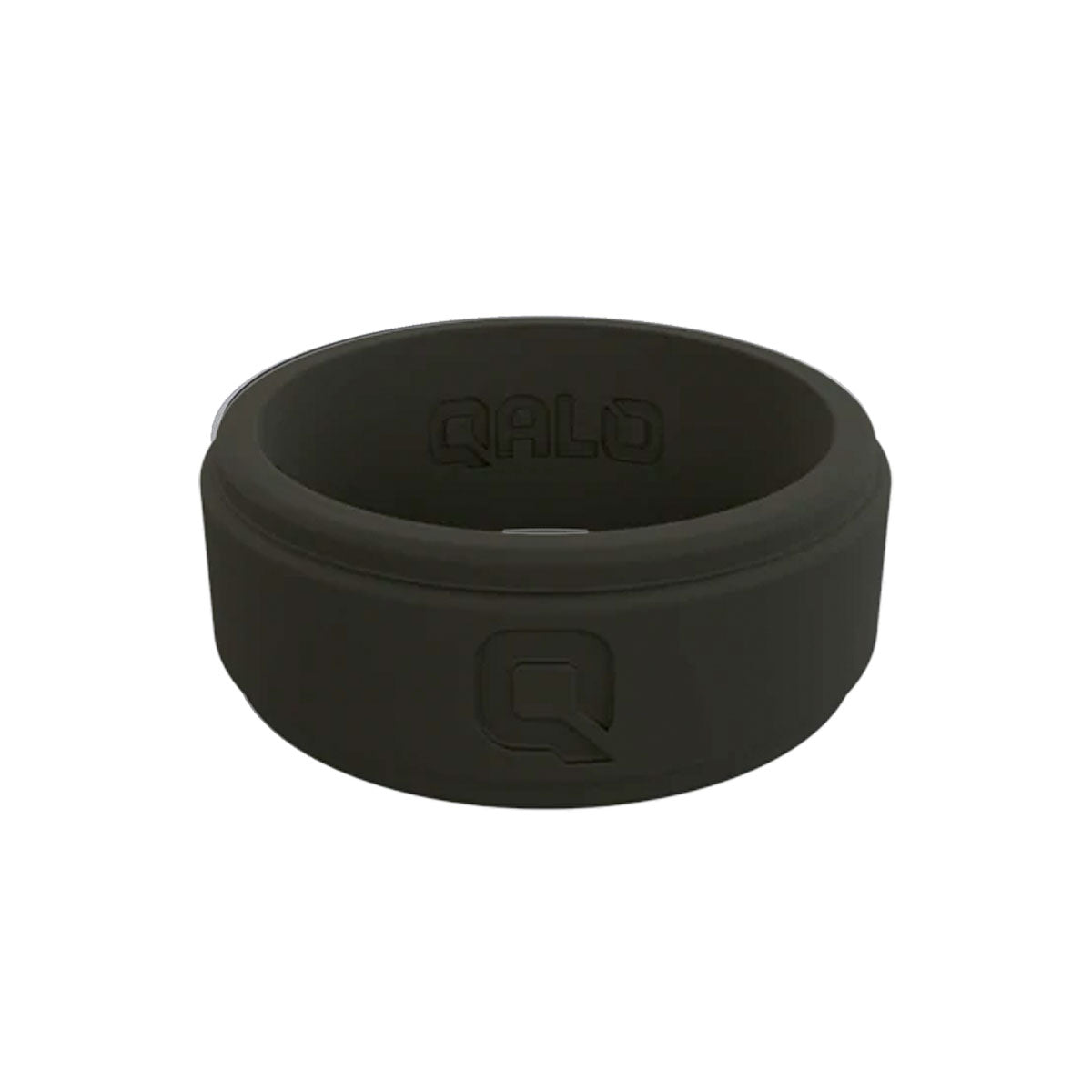 QALO Men's Black Step Edge Q2X Silicone Ring-Tactical Gear UK