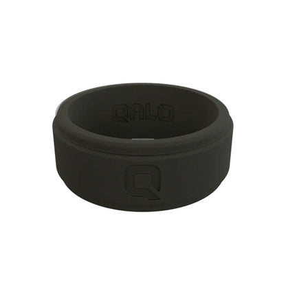 QALO Men's Black Step Edge Q2X Silicone Ring-Tactical Gear UK