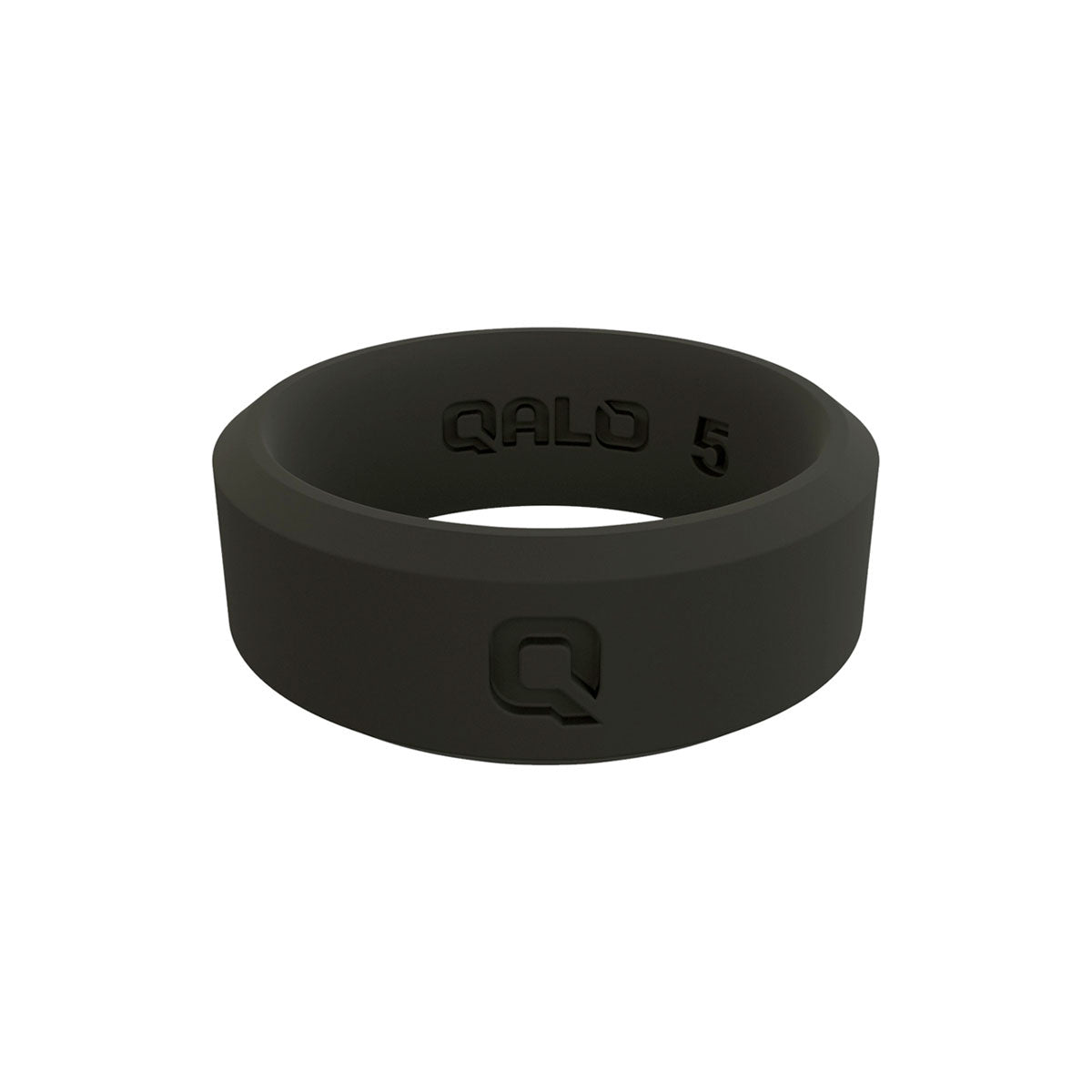 QALO Womens Modern Black Q2X Silicone Ring-Tactical Gear UK
