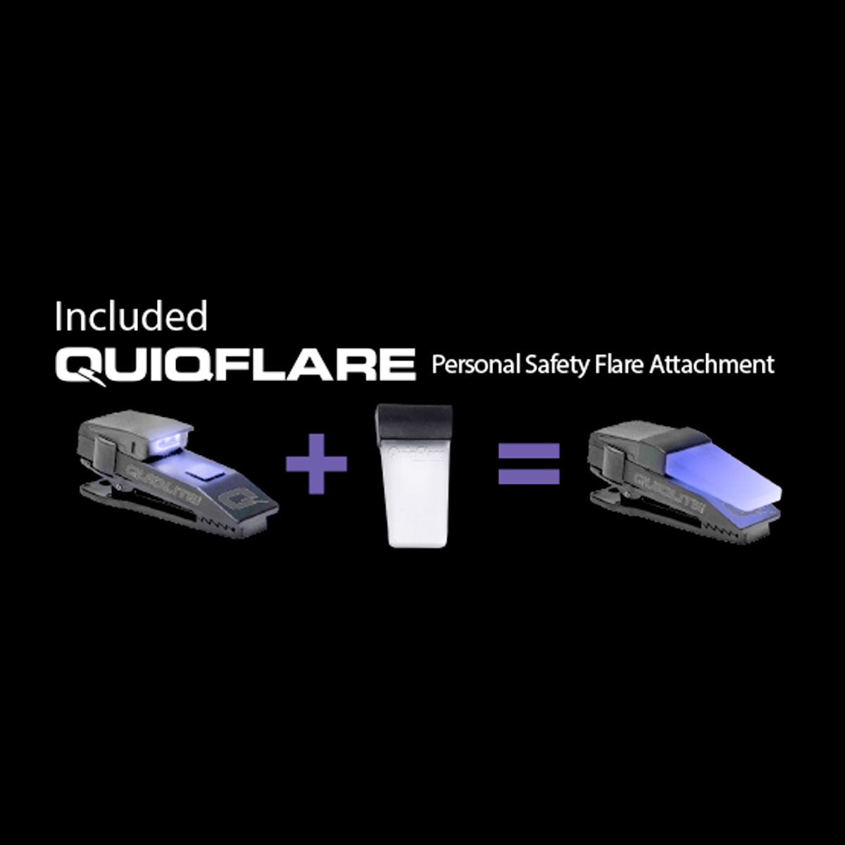 QuiqLite X USB Rechargeable Handsfree Dual LED Lighting - Blue/White-Tactical Gear UK