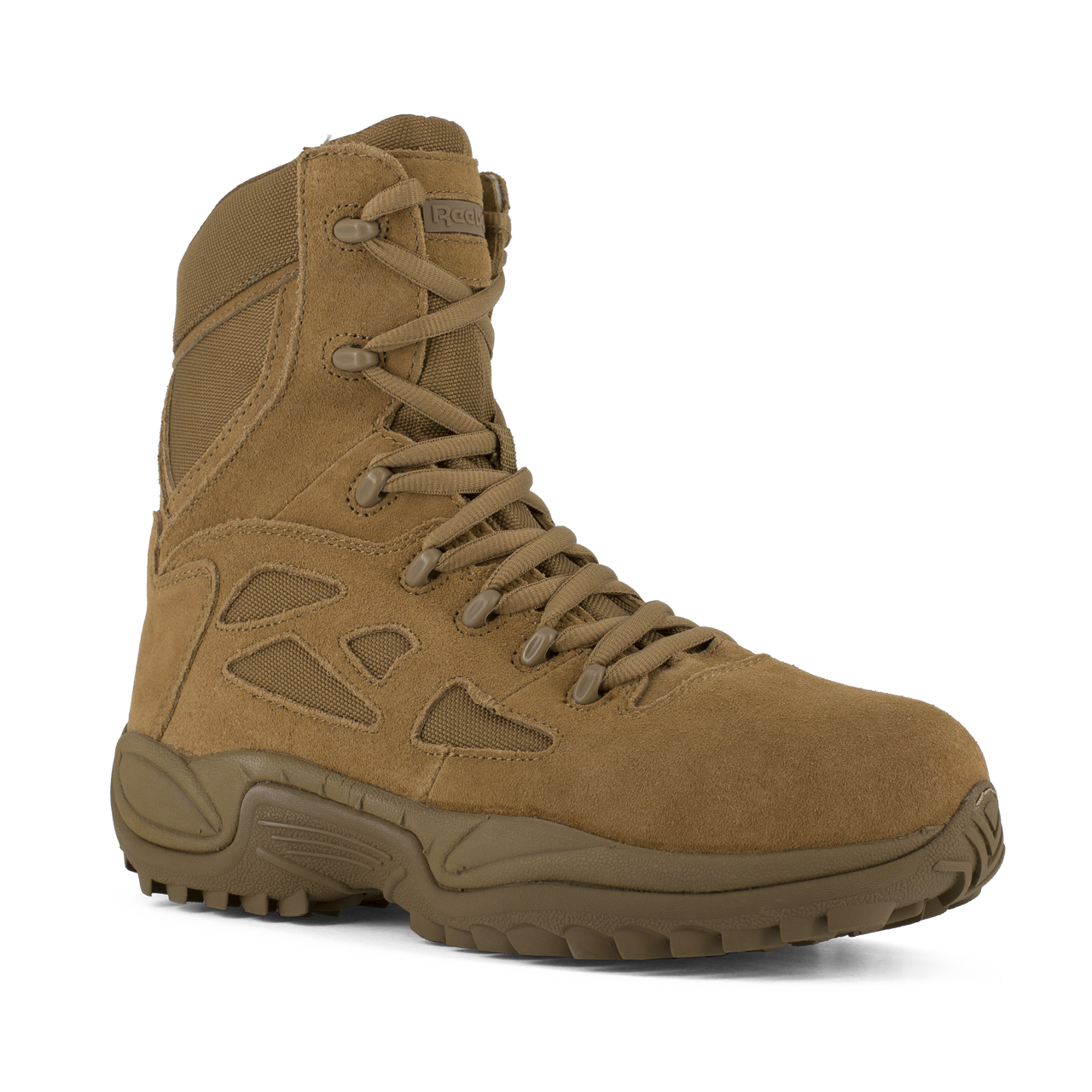 Reebok Tactical Men's 8 Inch Rapid Response RB Composite Toe Side Zip Boots Coyote Brown RB8850-Tactical Gear UK