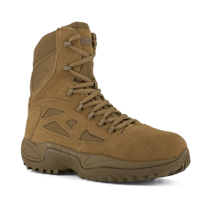 Reebok Tactical Men's 8 Inch Rapid Response RB Composite Toe Side Zip Boots Coyote Brown RB8850-Tactical Gear UK