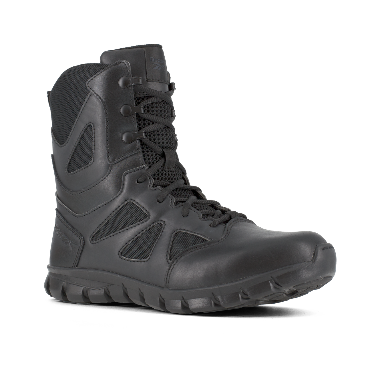 Reebok Tactical Men's 8 Inch Sublite Cushion Tactical Boots with Side Zipper Black RB8805-Tactical Gear UK