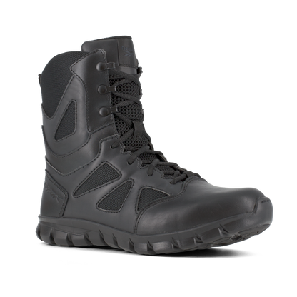 Reebok Tactical Men's 8 Inch Sublite Cushion Tactical Boots with Side Zipper Black RB8805-Tactical Gear UK