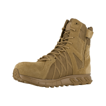 Reebok Tactical Men's 8 Inch Trailgrip Tactical Boot with Side Zip Coyote RB3460-Tactical Gear UK