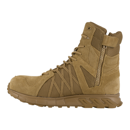 Reebok Tactical Men's 8 Inch Trailgrip Tactical Boot with Side Zip Coyote RB3460-Tactical Gear UK