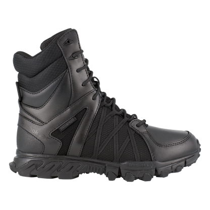 Reebok Tactical Men's 8 Inch Trailgrip Tactical Side Zip Waterproof Boots Black RB3455-Tactical Gear UK