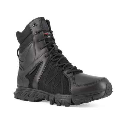 Reebok Tactical Men's 8 Inch Trailgrip Tactical Side Zip Waterproof Boots Black RB3455-Tactical Gear UK