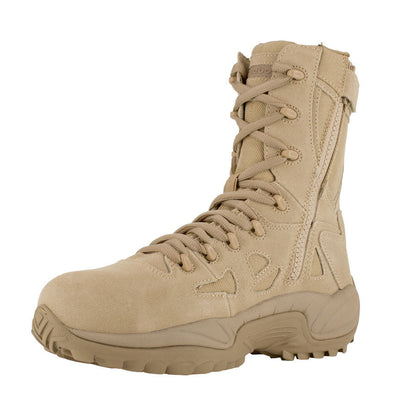 Reebok Tactical Rapid Response 8 Inch Stealth Boot Composite Toe with Side Zip - Desert Tan-Tactical Gear UK