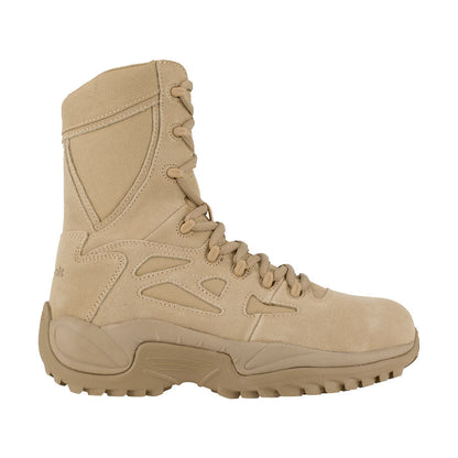 Reebok Tactical Rapid Response 8 Inch Stealth Boot Composite Toe with Side Zip - Desert Tan-Tactical Gear UK