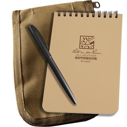 Rite in the Rain 4x6 Notebook Kit Tan-Tactical Gear UK