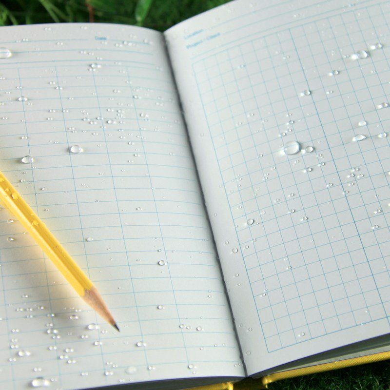 Rite in the Rain Bound Hard Cover 4.375 x 7.25 Fabrikoid Book Environmental Yellow-Tactical Gear UK