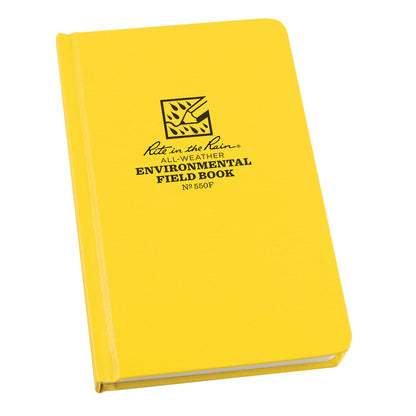 Rite in the Rain Bound Hard Cover 4.375 x 7.25 Fabrikoid Book Environmental Yellow-Tactical Gear UK