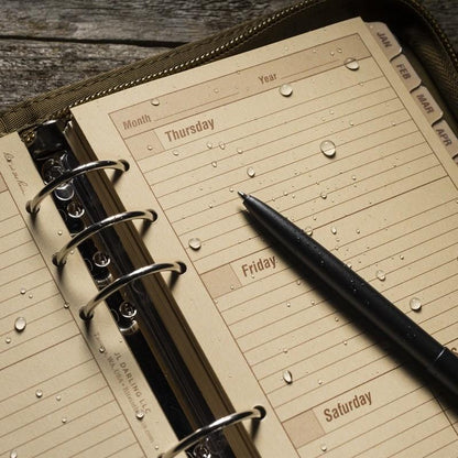 Rite in the Rain Complete Standard Field Planner Kit 8.75 x 7.5 Tan Paper Colour / Tan Cordura Cover-Tactical Gear UK