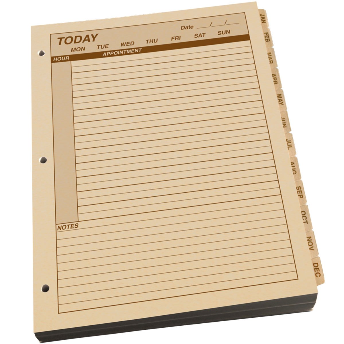 Rite in the Rain Maxi Daily Planner Refill 8.5 X 11 With 3 Hole Punch Tan 1 Year-Tactical Gear UK