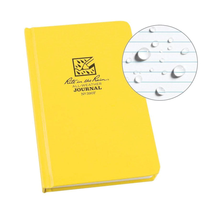 Rite in the Rain No390F Hard Cover Book Journal Yellow-Tactical Gear UK