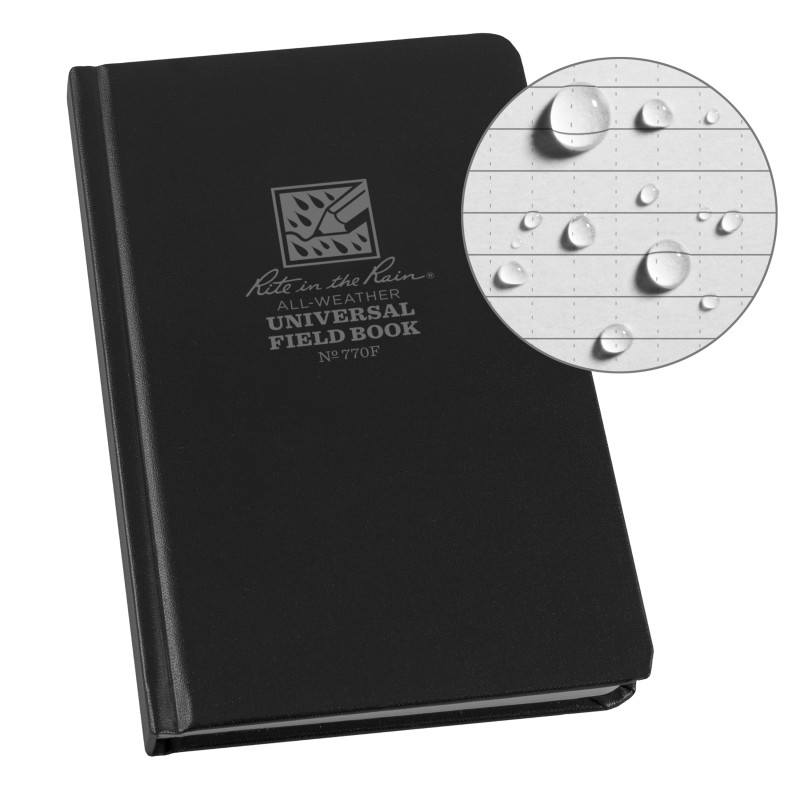 Rite in the Rain No770F Hard Cover Book Universal Black-Tactical Gear UK