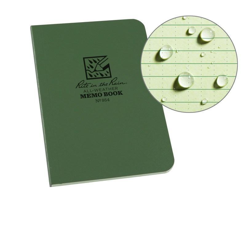 Rite in the Rain No954 Soft Cover Book Pocket Memo Green-Tactical Gear UK
