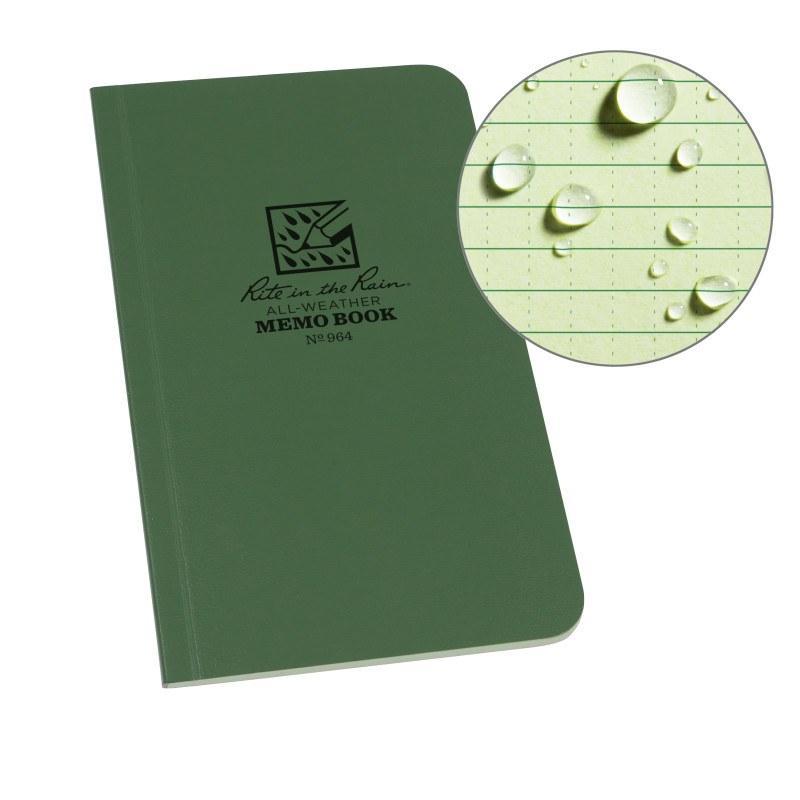 Rite in the Rain No.964 Tactical Field Flex Memo Book Green-Tactical Gear UK