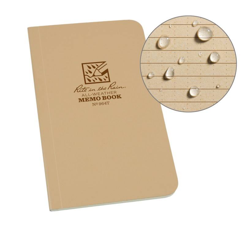 Rite in the Rain No.964T Tactical Field Flex Memo Book Tan-Tactical Gear UK