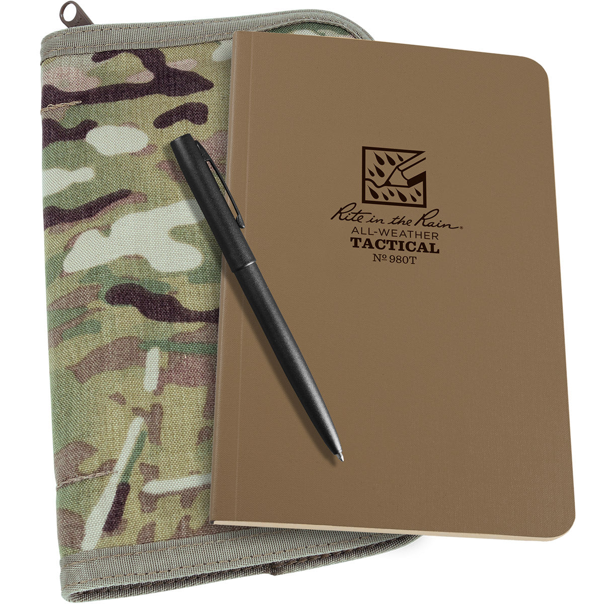 Rite in the Rain Tactical Field Book Kit Universal - Tan Field Flex Book Multicam Cordura Cover-Tactical Gear UK
