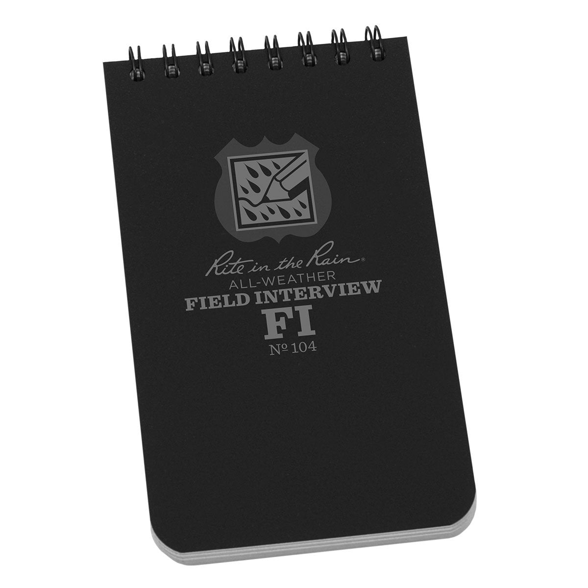 Rite in the Rain Top Spiral 3 x 5 Field Interview Polydura NotebooK Field Interview Form/Notes Black-Tactical Gear UK
