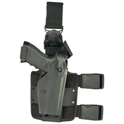 Safariland 6005-6-123 Double Strap Leg Shroud w/ Quick Release Leg Strap STX Tactical Black-Tactical Gear UK