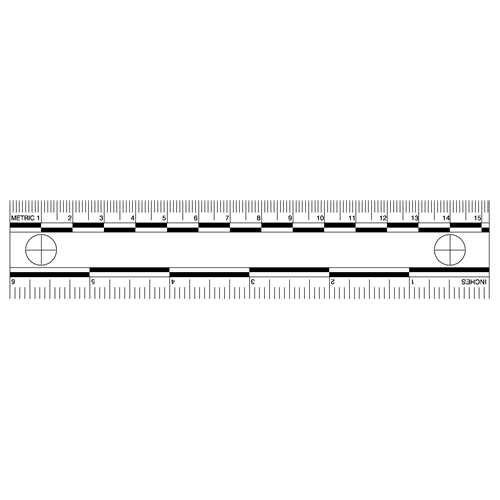 Sirchie 6 inch White Photo Evidence Scales 10/Pack-Tactical Gear UK