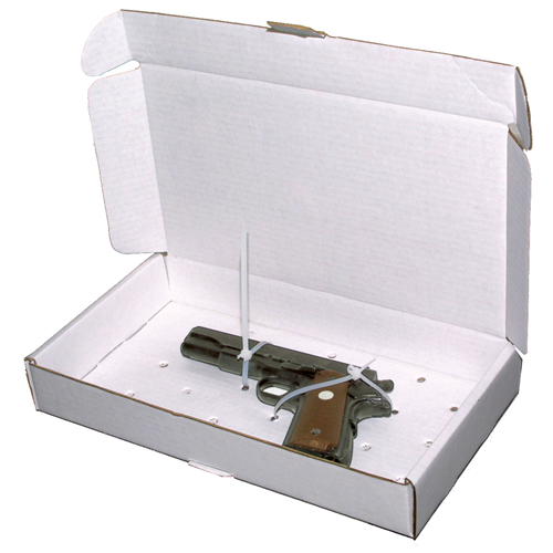 Sirchie Evidence Boxes: 13.08 x 7.10 x 2.0 200# printed w/ gun, 25 ea.-Tactical Gear UK