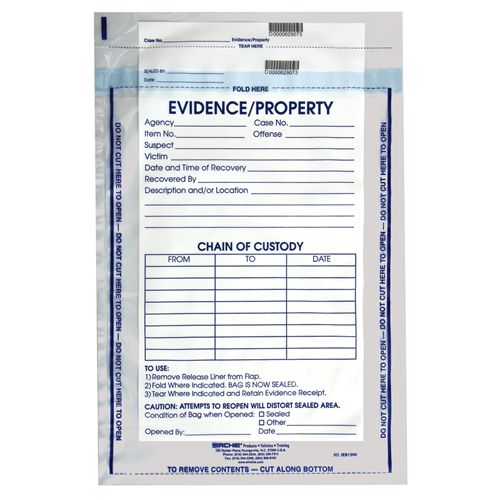 Sirchie Integrity Evidence Bags 12 x 15.5 inch 100 pack-Tactical Gear UK