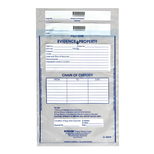 Sirchie Integrity Evidence Bags 9 x 12 inch 100 Pack-Tactical Gear UK