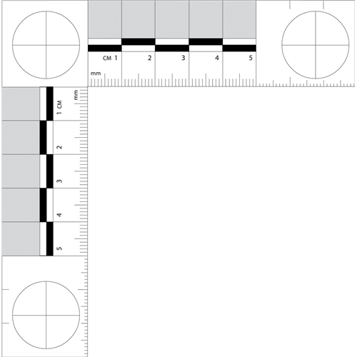Sirchie L Shape Photo Scale, metric-Tactical Gear UK