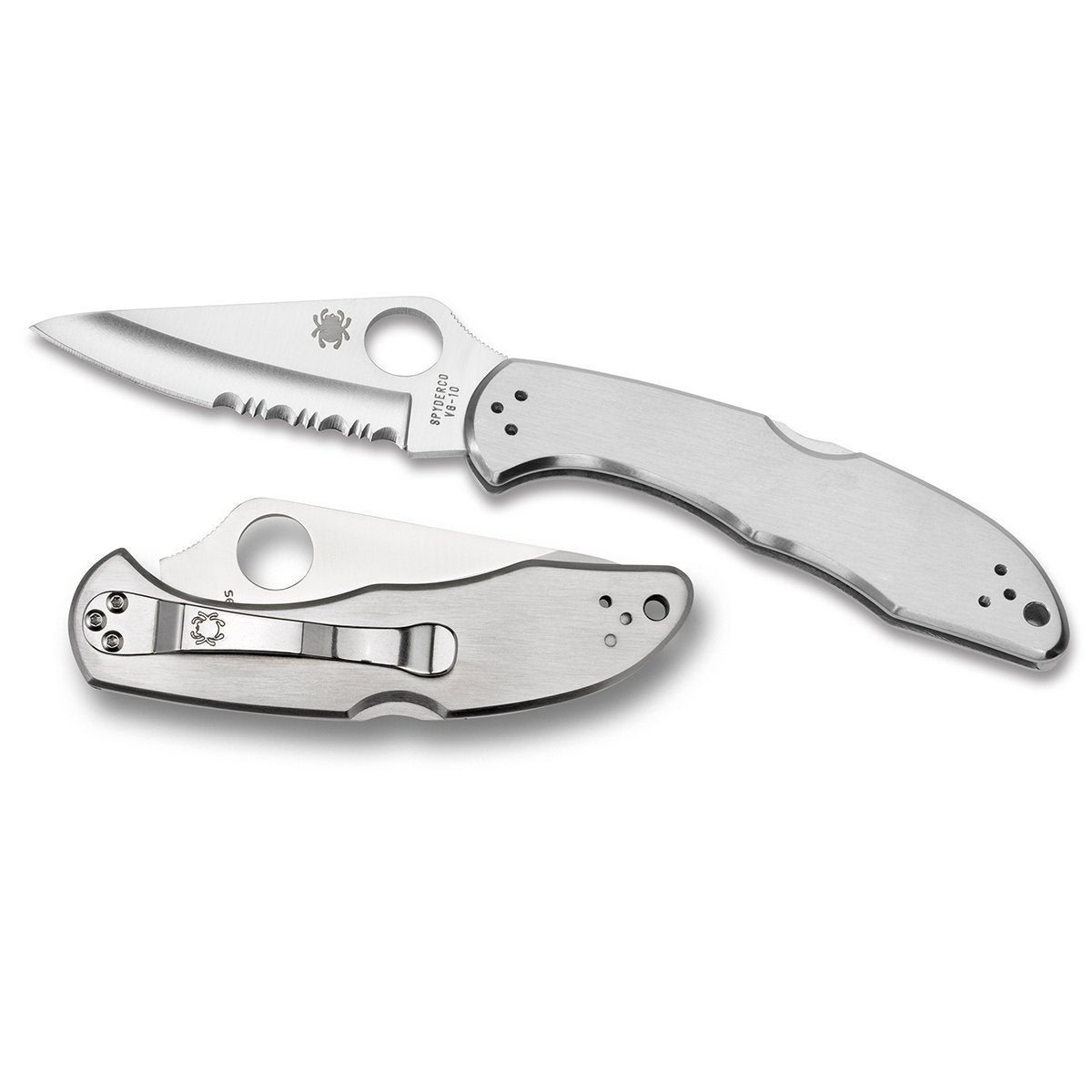 Spyderco Delica4 Stainless Steel - Combo Blade-Tactical Gear UK