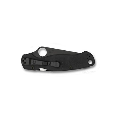 Spyderco Para Military 2 G-10 Black Blade Plain Edge-Tactical Gear UK