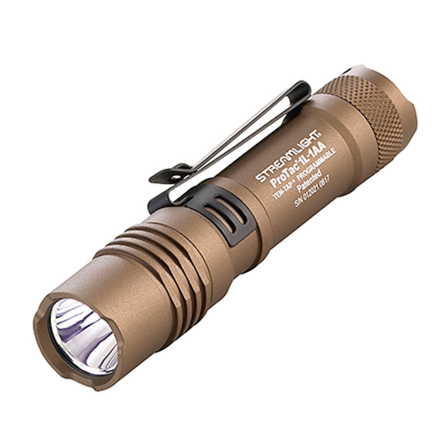 Streamlight ProTac 1L-1AA Dual Fuel 350-Lumen Compact Tactical Flashlight Coyote-Tactical Gear UK