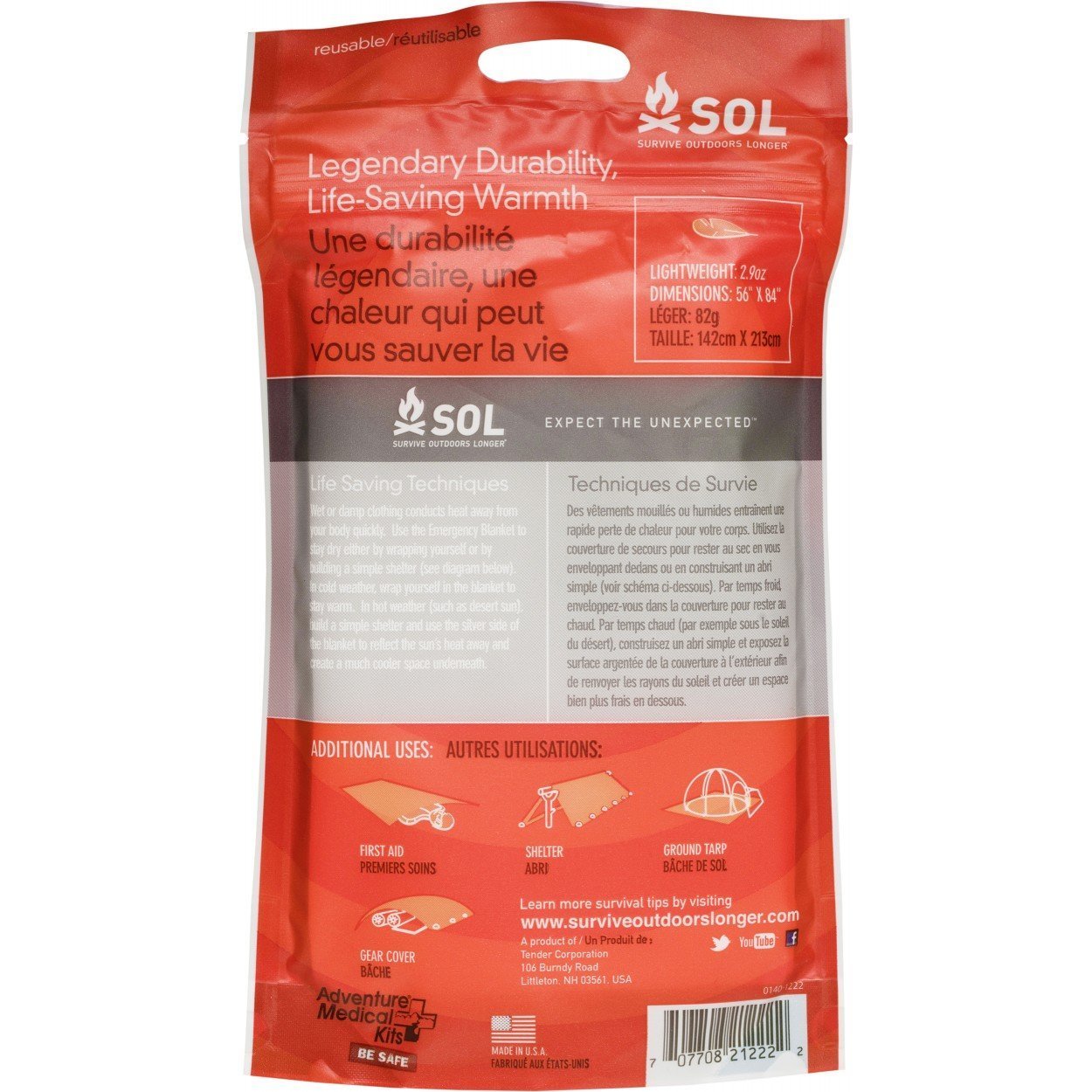 Survive Outdoors Longer SOL Emergency Blanket-Tactical Gear UK