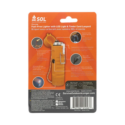 Survive Outdoors Longer SOL Fire Lite Fuel-Free Lighter-Tactical Gear UK