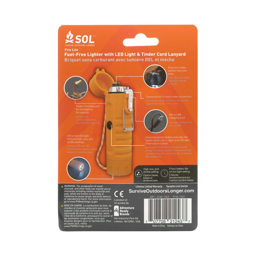 Survive Outdoors Longer SOL Fire Lite Fuel-Free Lighter-Tactical Gear UK