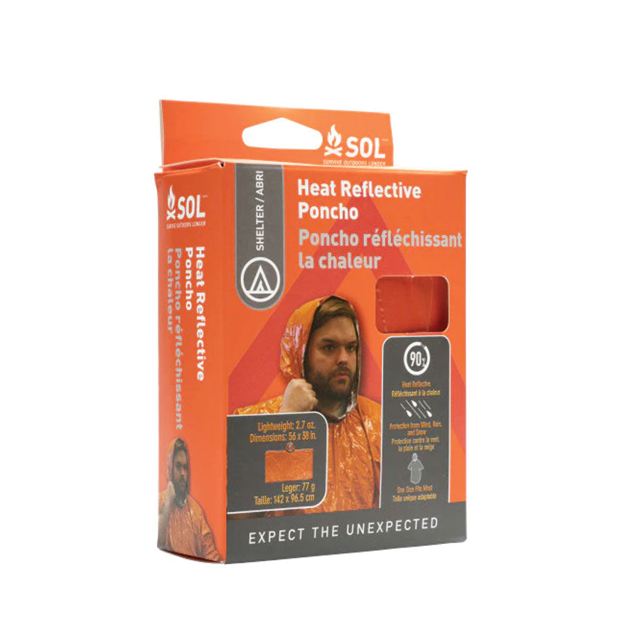 Survive Outdoors Longer SOL Heat Reflective Poncho-Tactical Gear UK