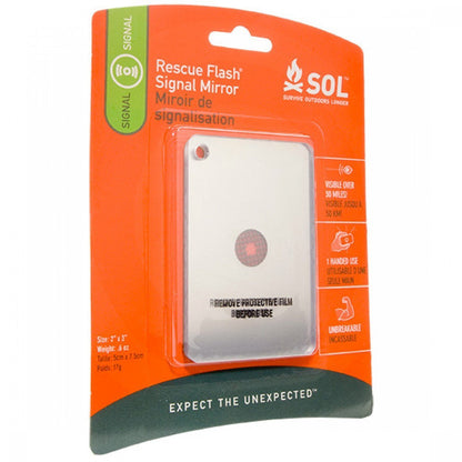 Survive Outdoors Longer SOL Rescue Flash Signal Mirror-Tactical Gear UK