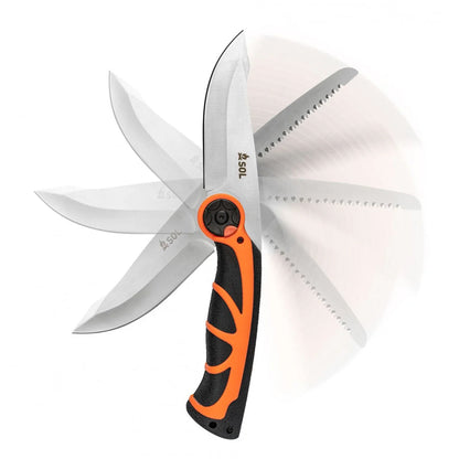 Survive Outdoors Longer SOL Stoke Pivot Knife & Saw-Tactical Gear UK