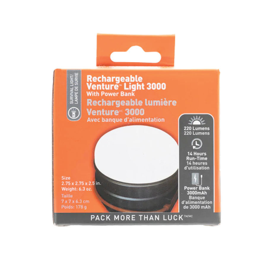 Survive Outdoors Longer SOL Venture 3000 Rechargeable LED Camping Light with Power Bank-Tactical Gear UK