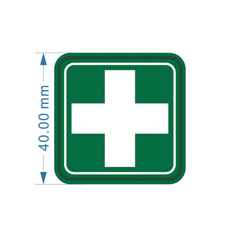 Tactical Gear First Aid Velcro PVC Patch with White Cross on Green-Tactical Gear UK