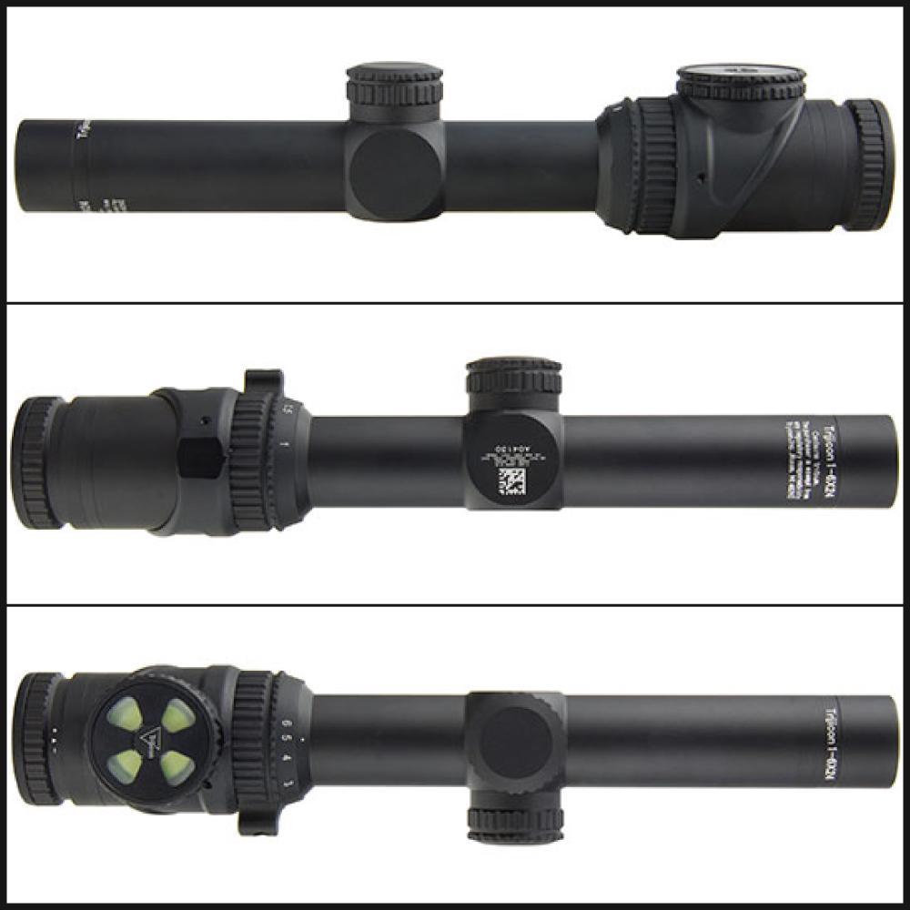 Trijicon AccuPoint 1-6x24 30mm Tube Riflescope MIL-DOT Crosshair with Green Dot-Tactical Gear UK