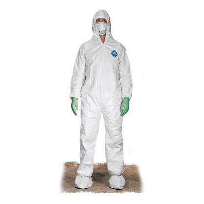 Tyvek Coverall Full Suit with Hood and Boots-Tactical Gear UK