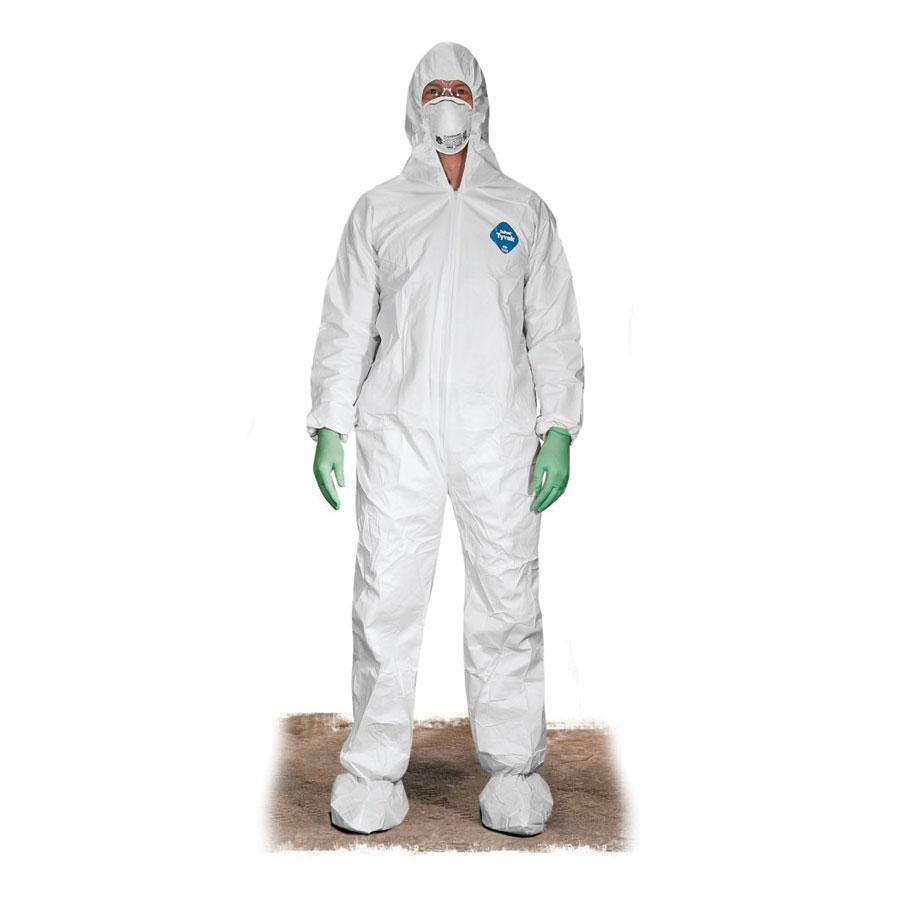 Tyvek Coverall Full Suit with Hood and Boots-Tactical Gear UK