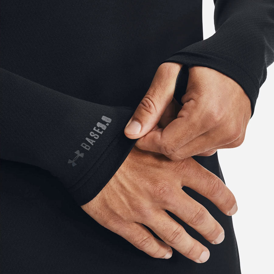Under Armour Tactical Coldgear Base 3.0 Long Sleeve Shirt Black-Tactical Gear UK