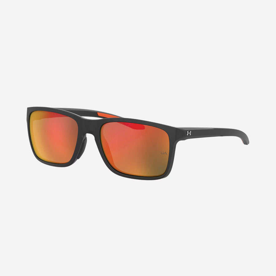 Under Armour UA Hustle Mirror Sunglasses Shiny Black Frame-Tactical Gear UK
